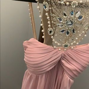 Pink maxi Adrianna Papell dress